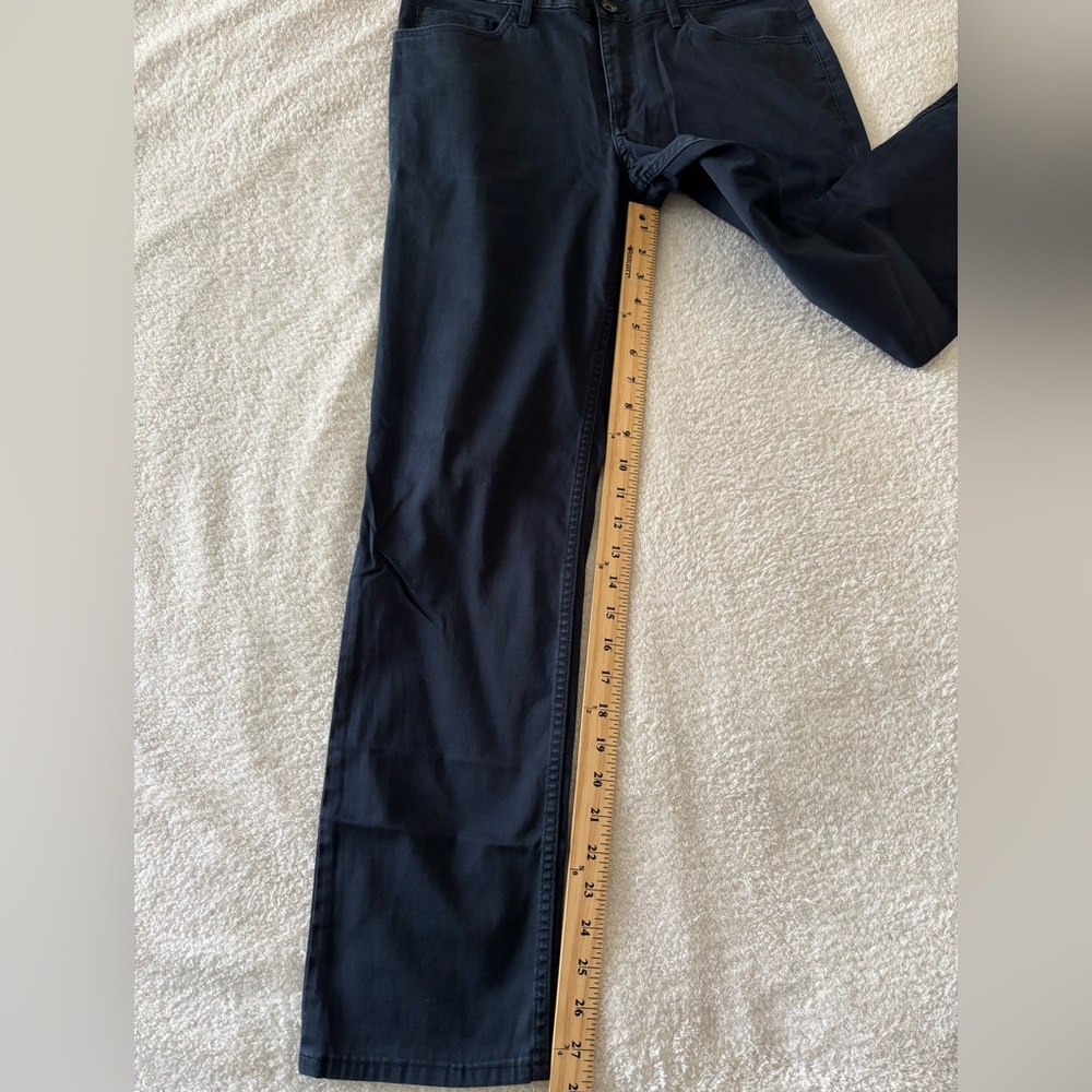 Calvin Klein dark blue Slim Fit Straight Leg Pants Size 32 L 30 - Picture 4 of 12